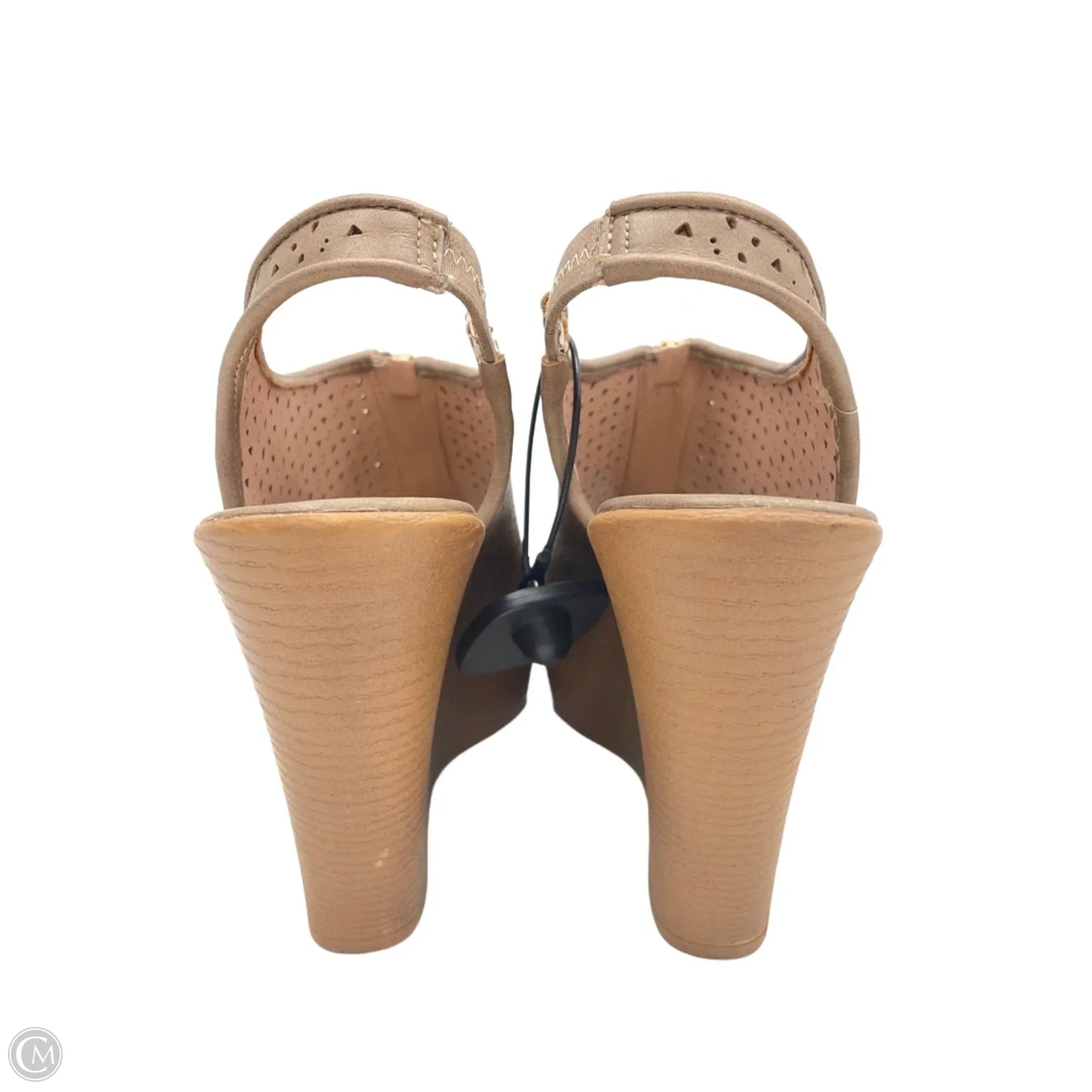 Sandals Heels Wedge By Rock And Candy In Tan, Size: 9