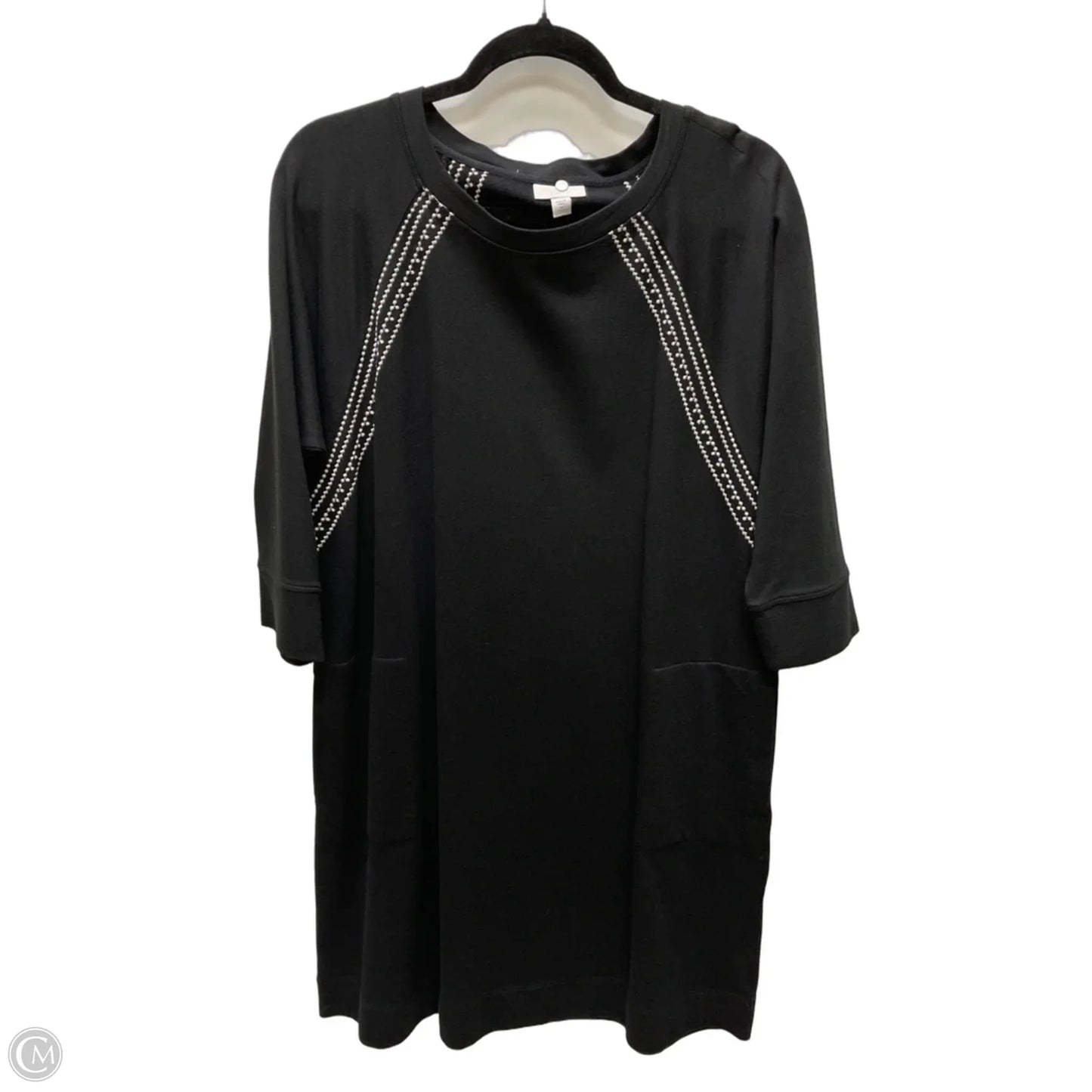Dress Casual Short By J. Jill In Black & White, Size: Mp