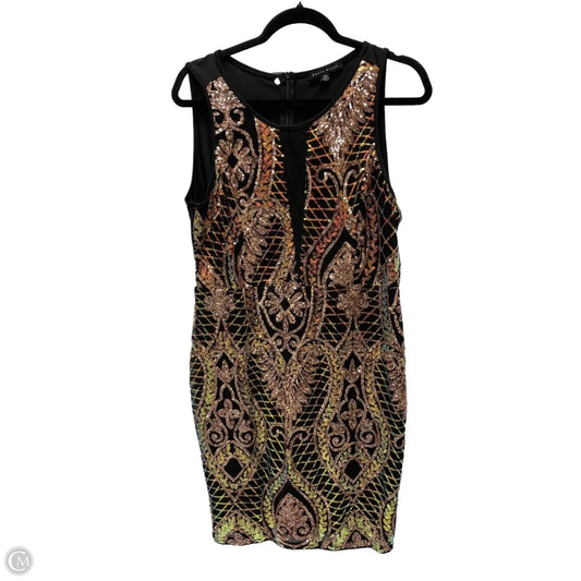 Dress Party Short By Haute Monde In Black & Pink, Size: Xl