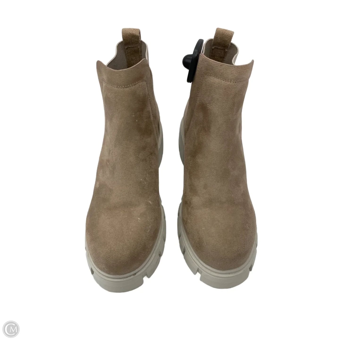 Boots Ankle Heels By Shein In Tan & White, Size: 8