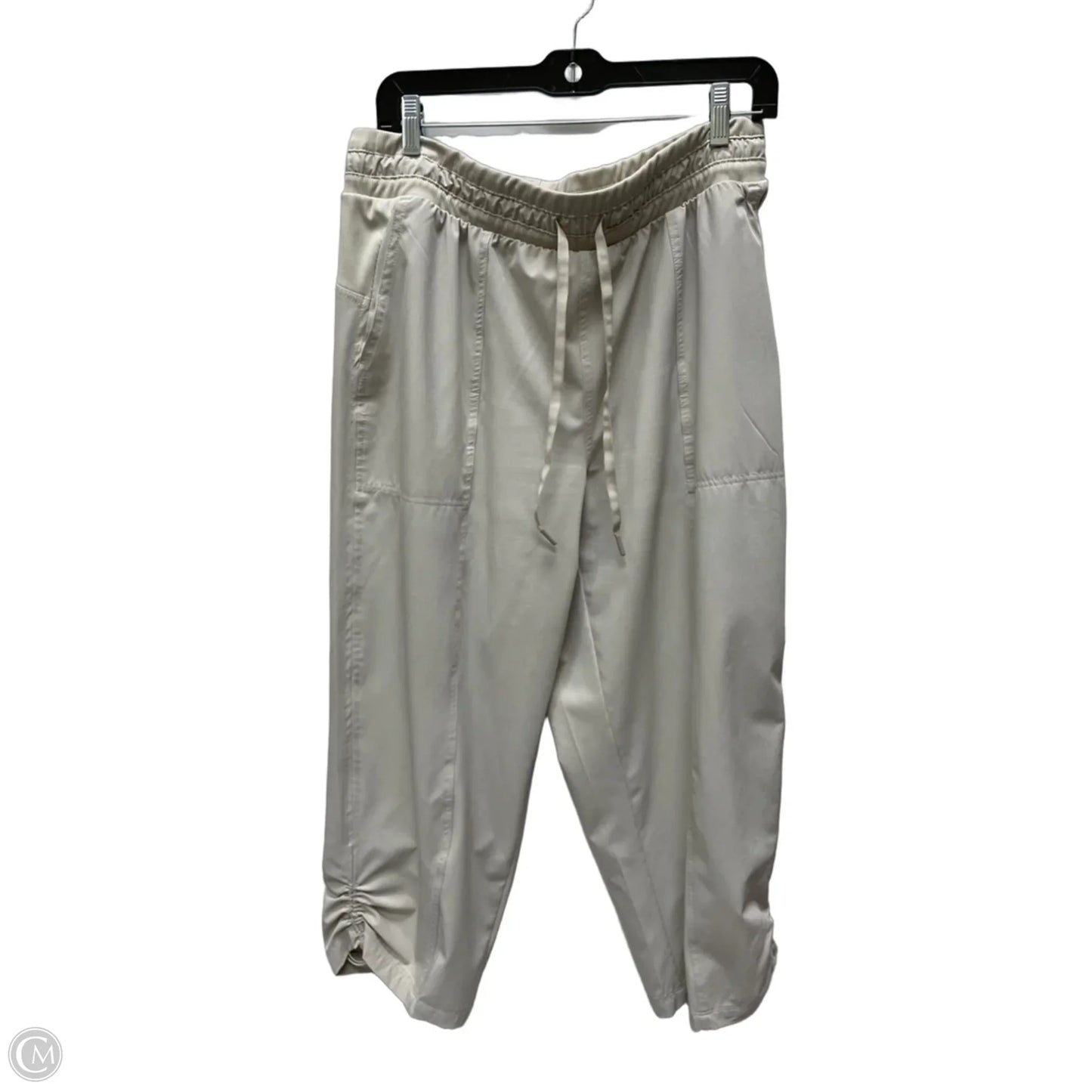 Athletic Capris By Apana In Tan, Size: Xl