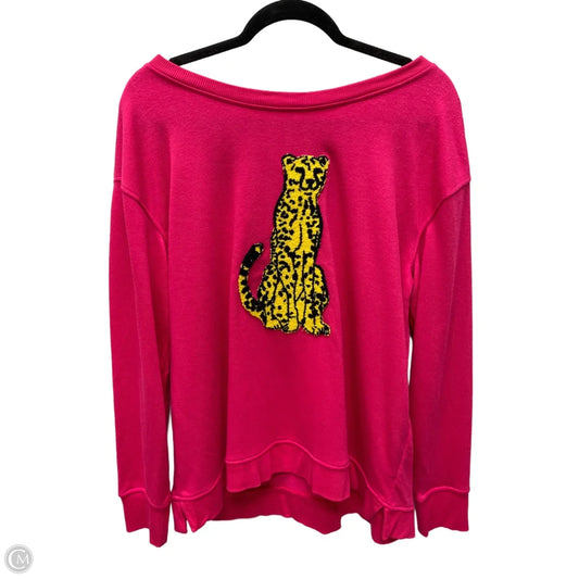 Top Long Sleeve By Jane And Delancey In Pink, Size: Xl