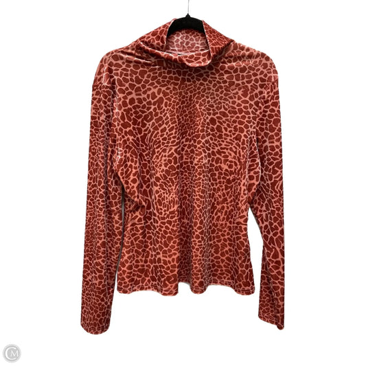 Top Long Sleeve By Clothes Mentor In Orange, Size: 2x