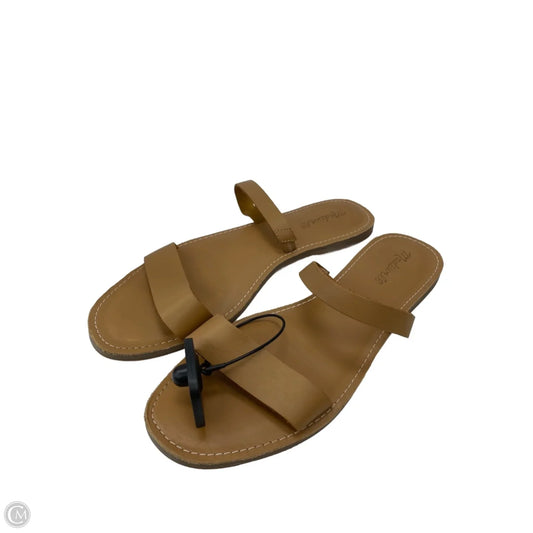 Sandals Flats By Madewell In Tan, Size: 10