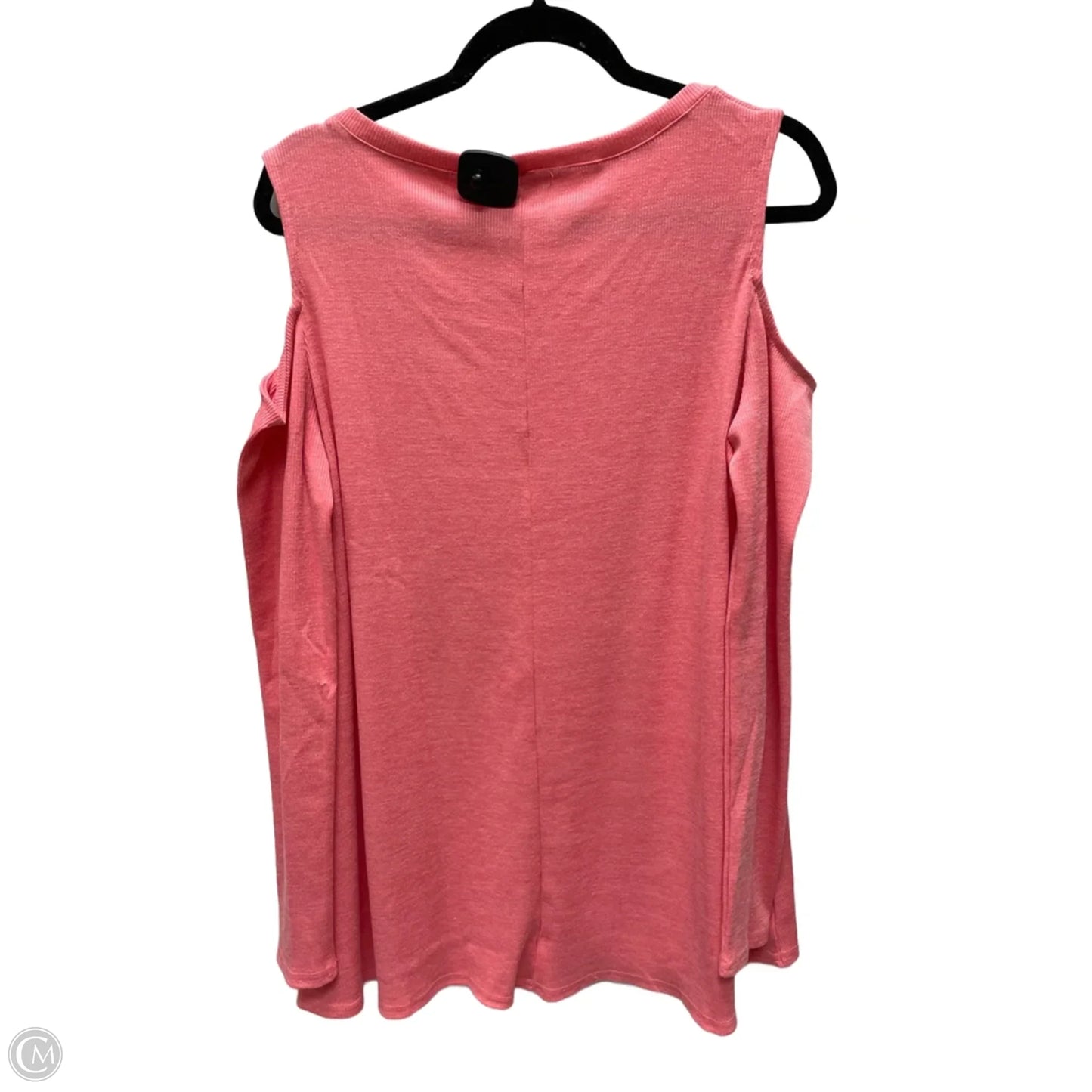 Top Long Sleeve By Easel In Coral, Size: M