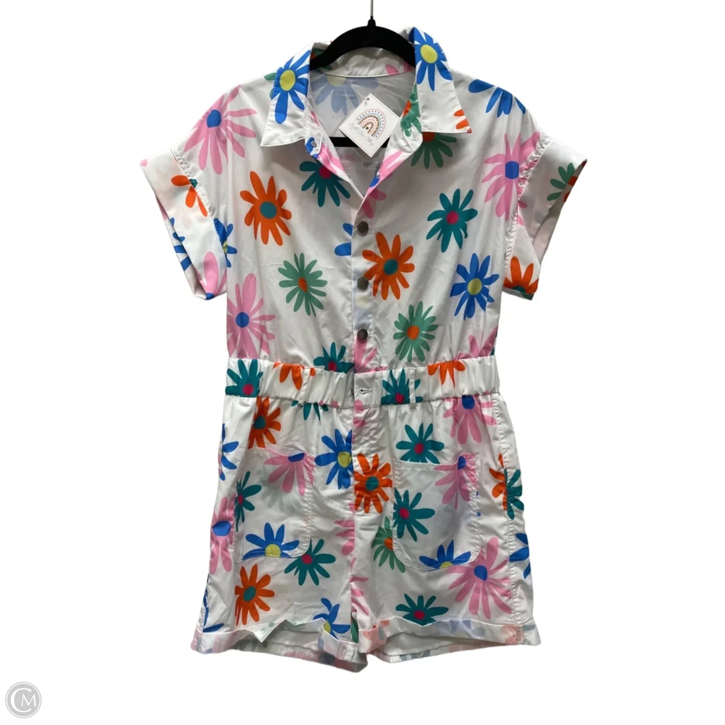 Romper By Clothes Mentor In White, Size: L