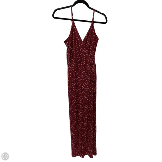 Jumpsuit By Kaileigh In Maroon, Size: L
