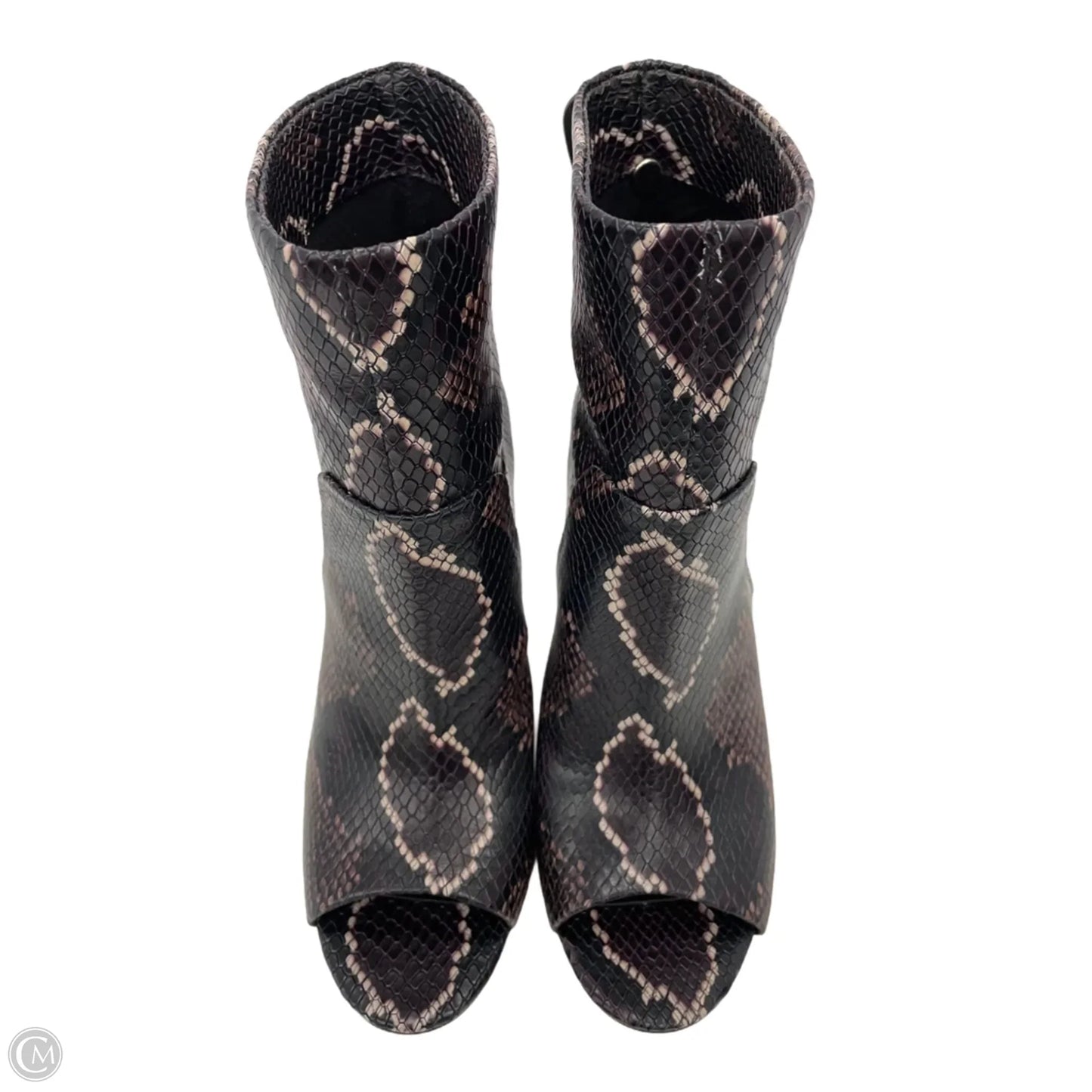 Boots Ankle Heels By Vince Camuto In Snakeskin Print, Size: 7.5