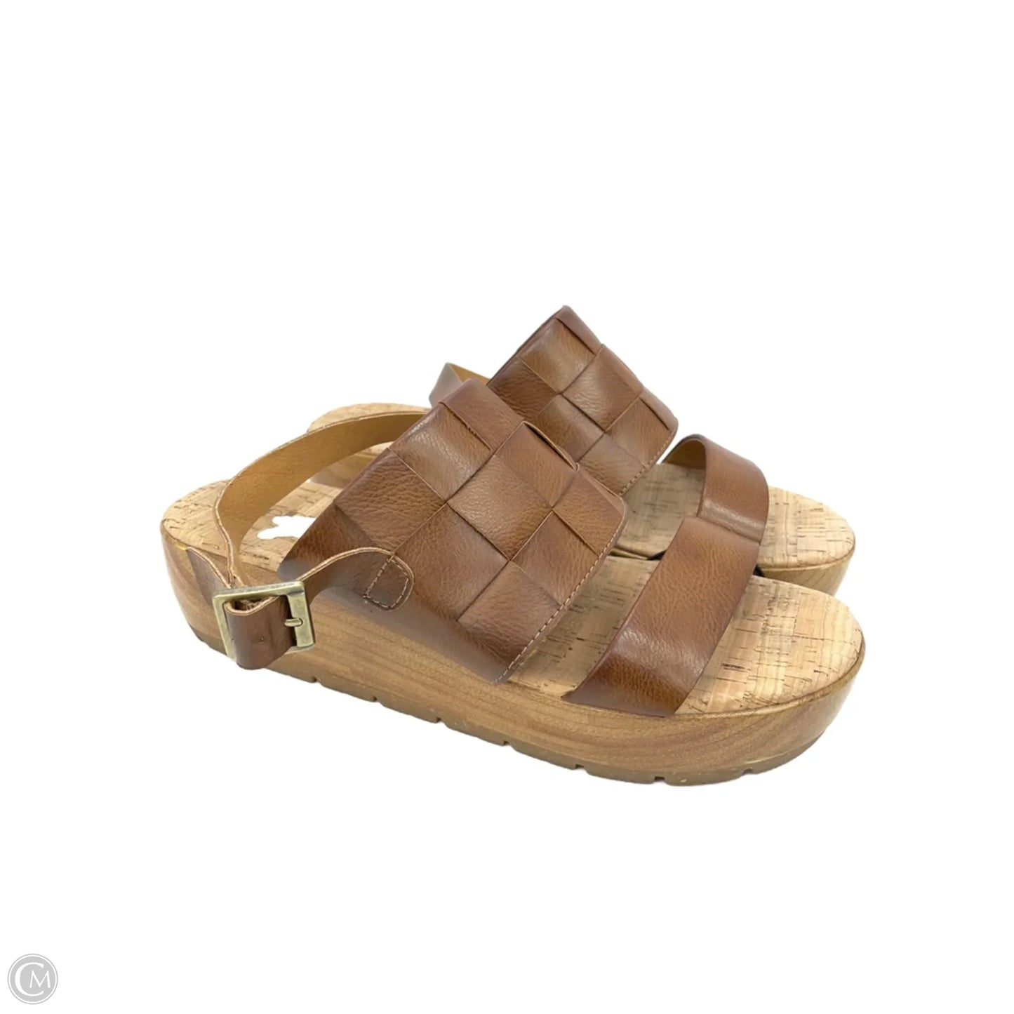 Sandals Heels Platform By Korks In Tan, Size: 9