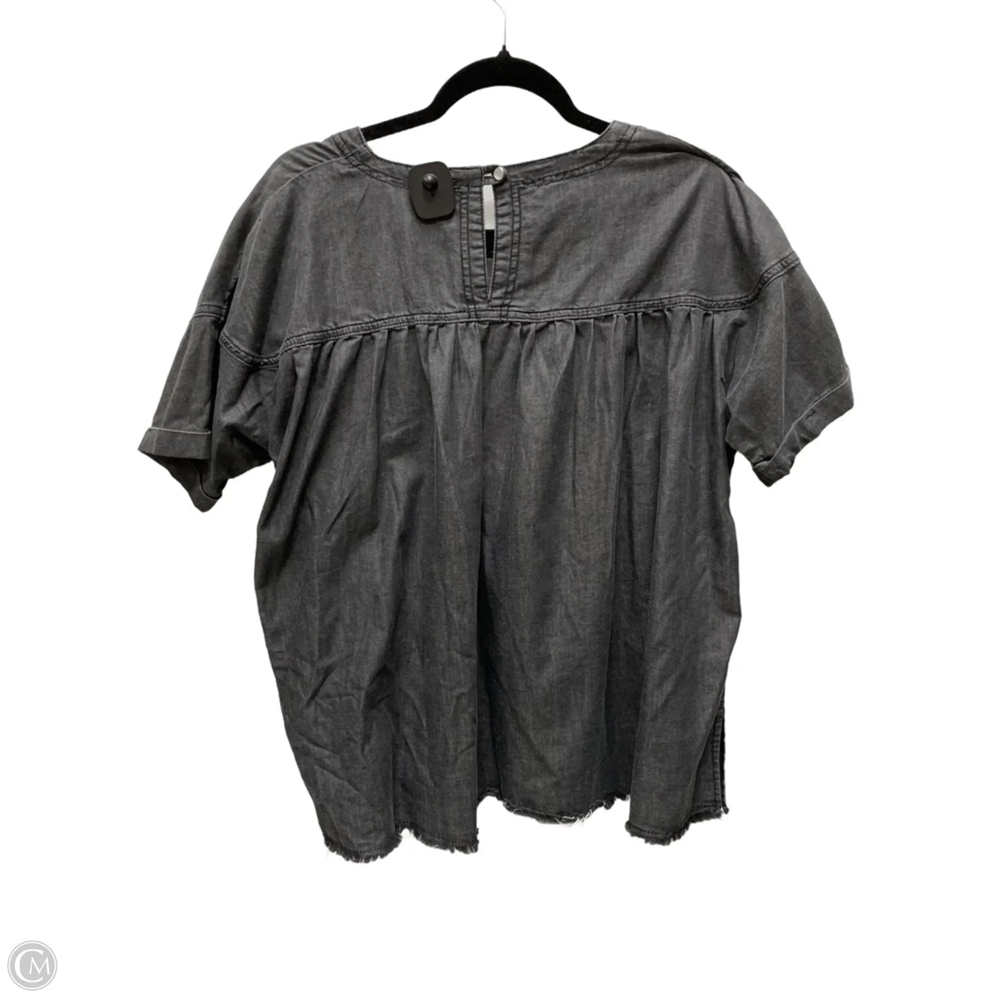 Top Short Sleeve By Andree By Unit In Black, Size: S