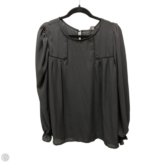 Top Long Sleeve By Clothes Mentor In Black, Size: L