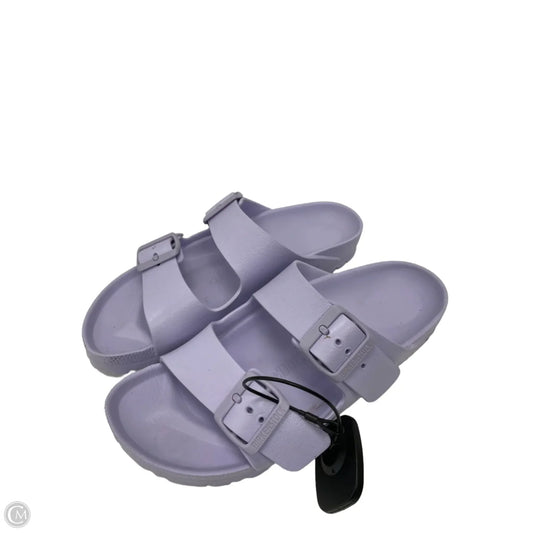 Sandals Flats By Birkenstock In Purple, Size: 7