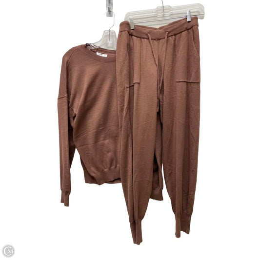 Pants Set 2pc By Ekouaer In Brown, Size: Xl