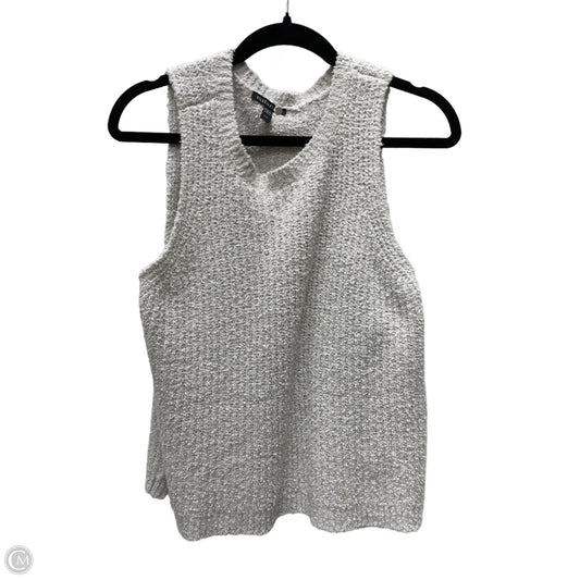 Top Sleeveless By Eileen Fisher In Taupe, Size: L