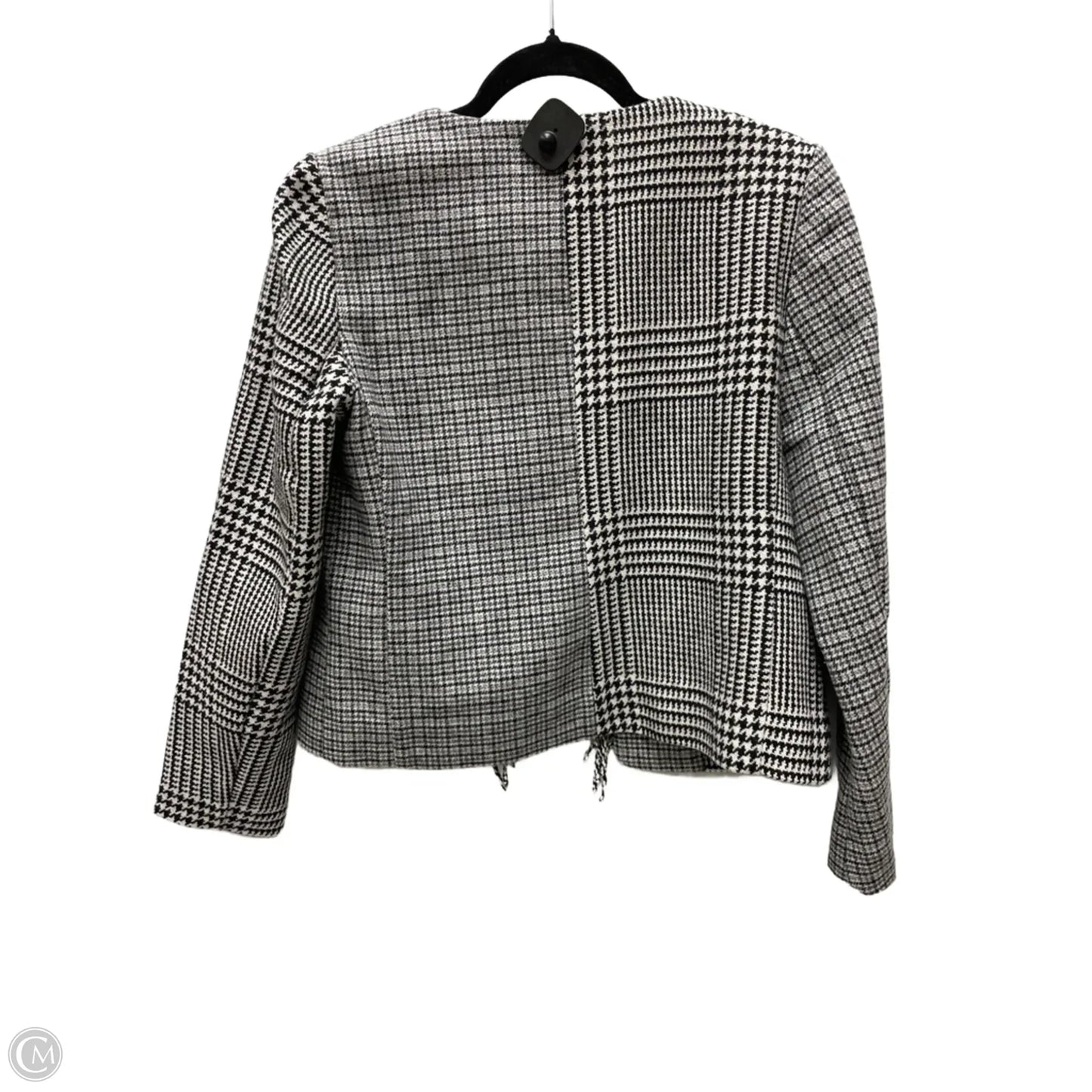 Blazer By Chicos In Black & White, Size: S