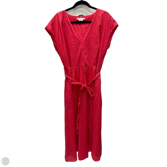 Dress Casual Maxi By Boden In Coral, Size: L