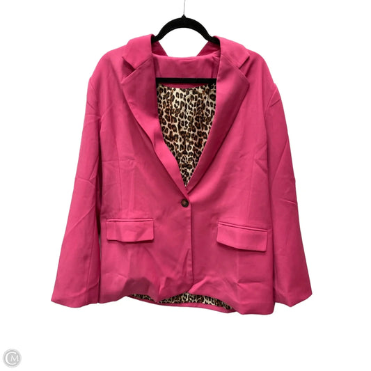 Blazer By Clothes Mentor In Pink, Size: Xl