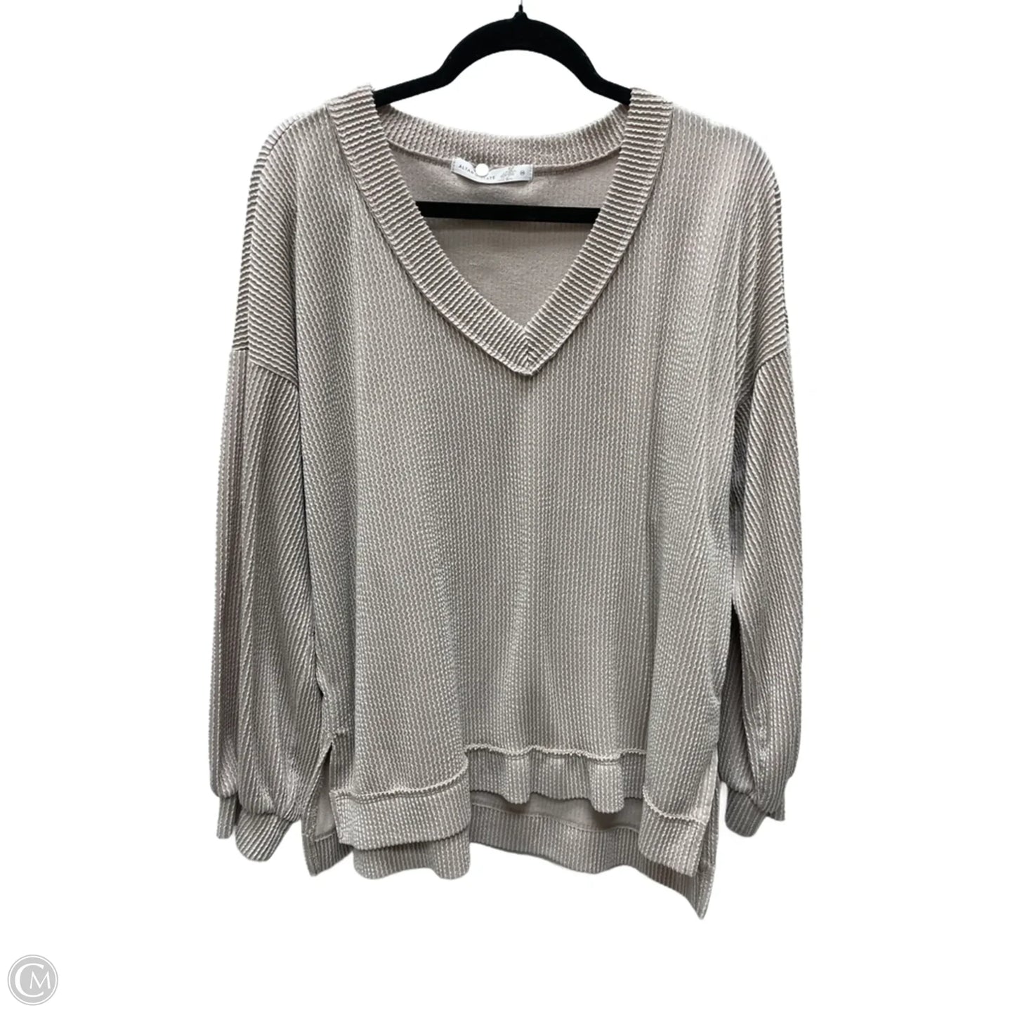 Top Long Sleeve By Altard State In Tan, Size: M