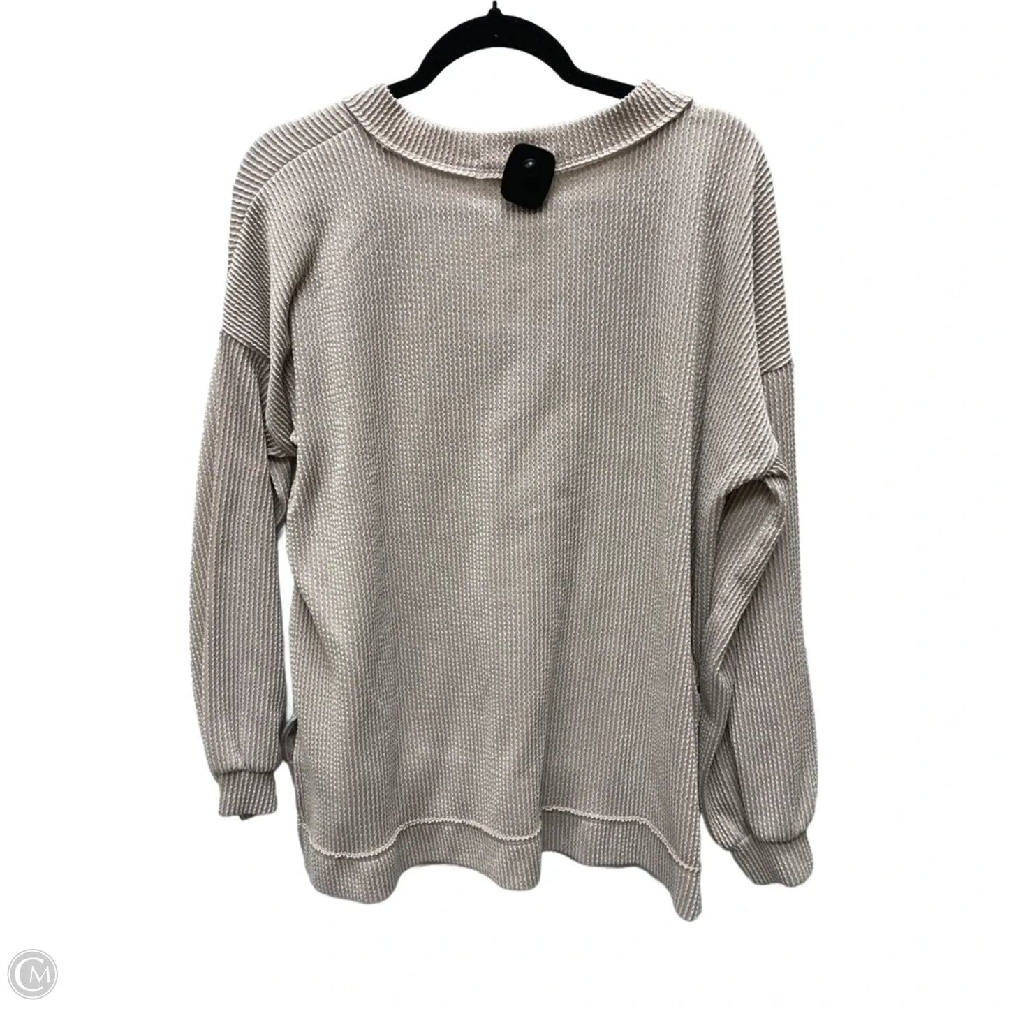 Top Long Sleeve By Altard State In Tan, Size: M