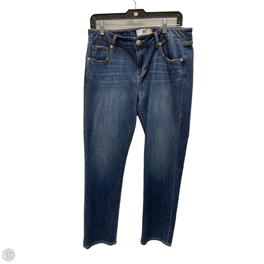 Jeans Straight By Cabi In Blue Denim, Size: 10