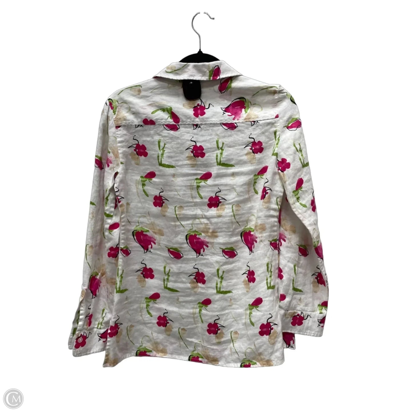 Top Long Sleeve By Liz Claiborne In Floral Print, Size: S