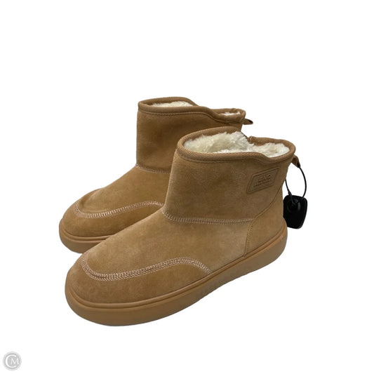 Boots Ankle Flats By BNQ In Tan, Size: 10