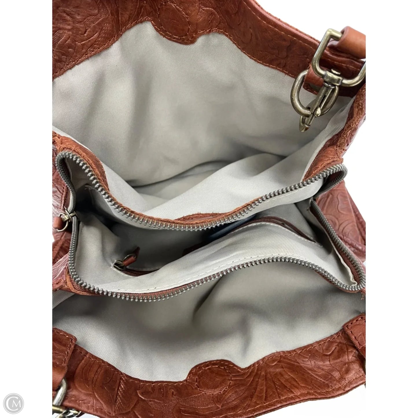 Handbag Leather By Clothes Mentor, Size: Medium