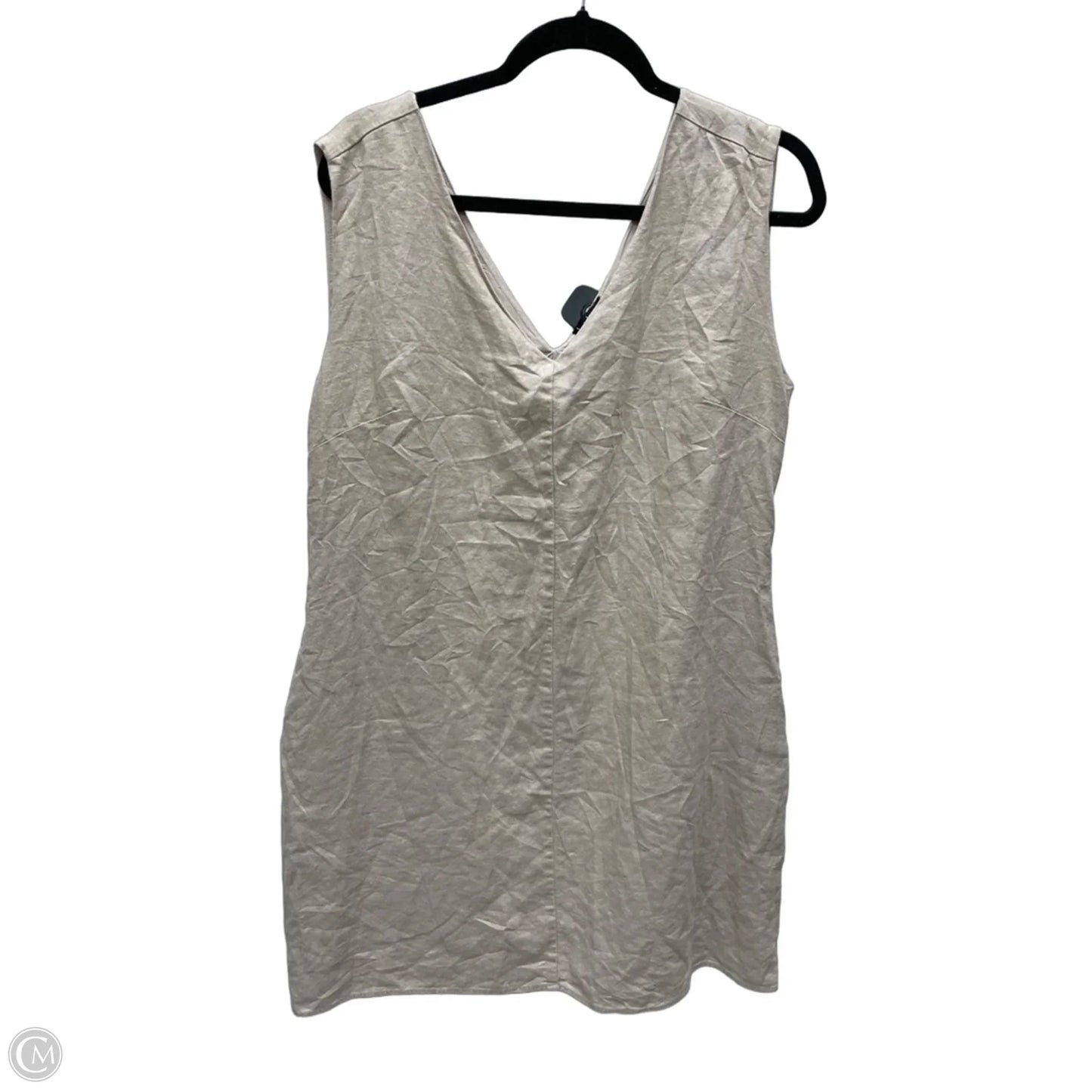 Dress Casual Short By Nicole Miller In Tan, Size: Xl