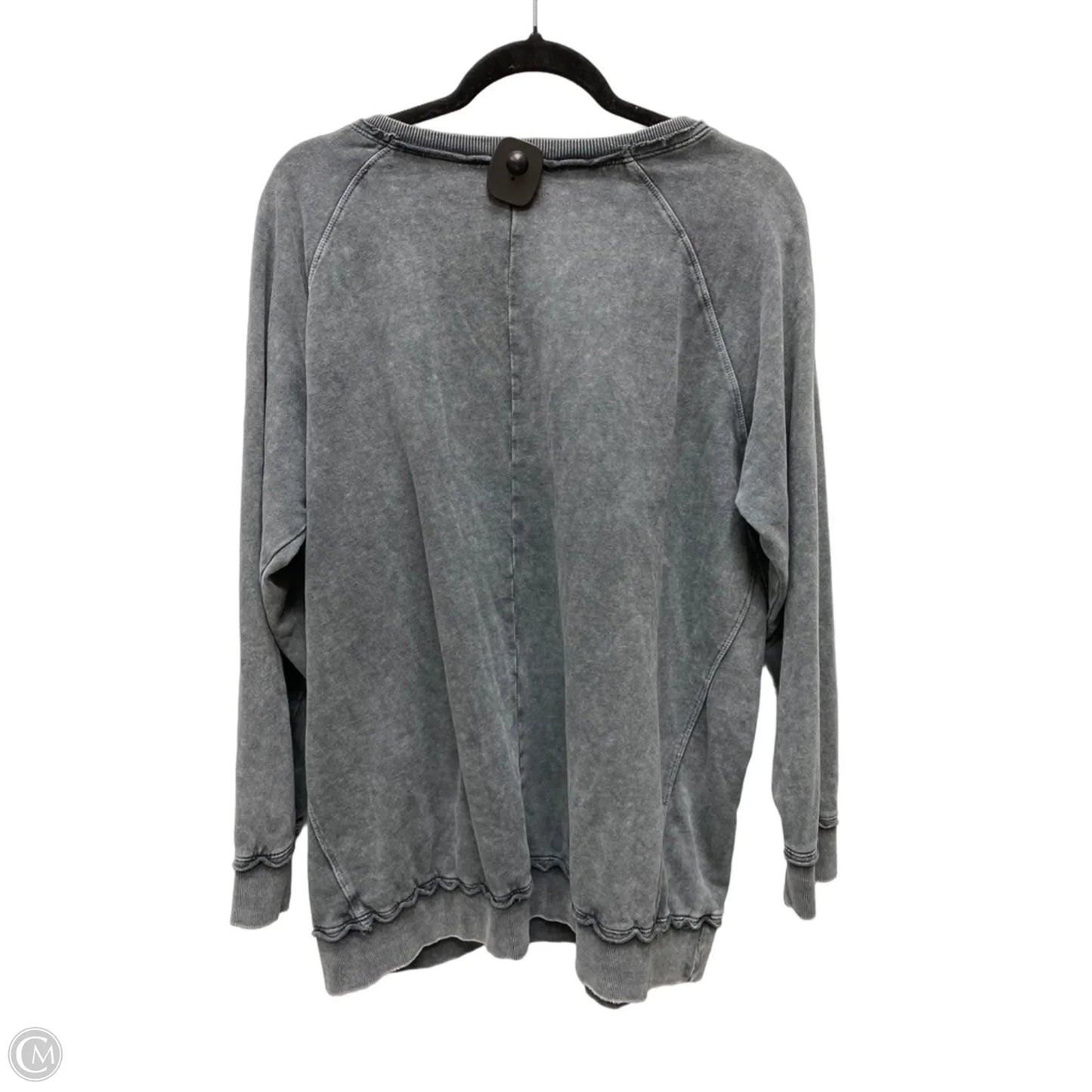 Sweatshirt Crewneck By Easel In Grey, Size: 2x