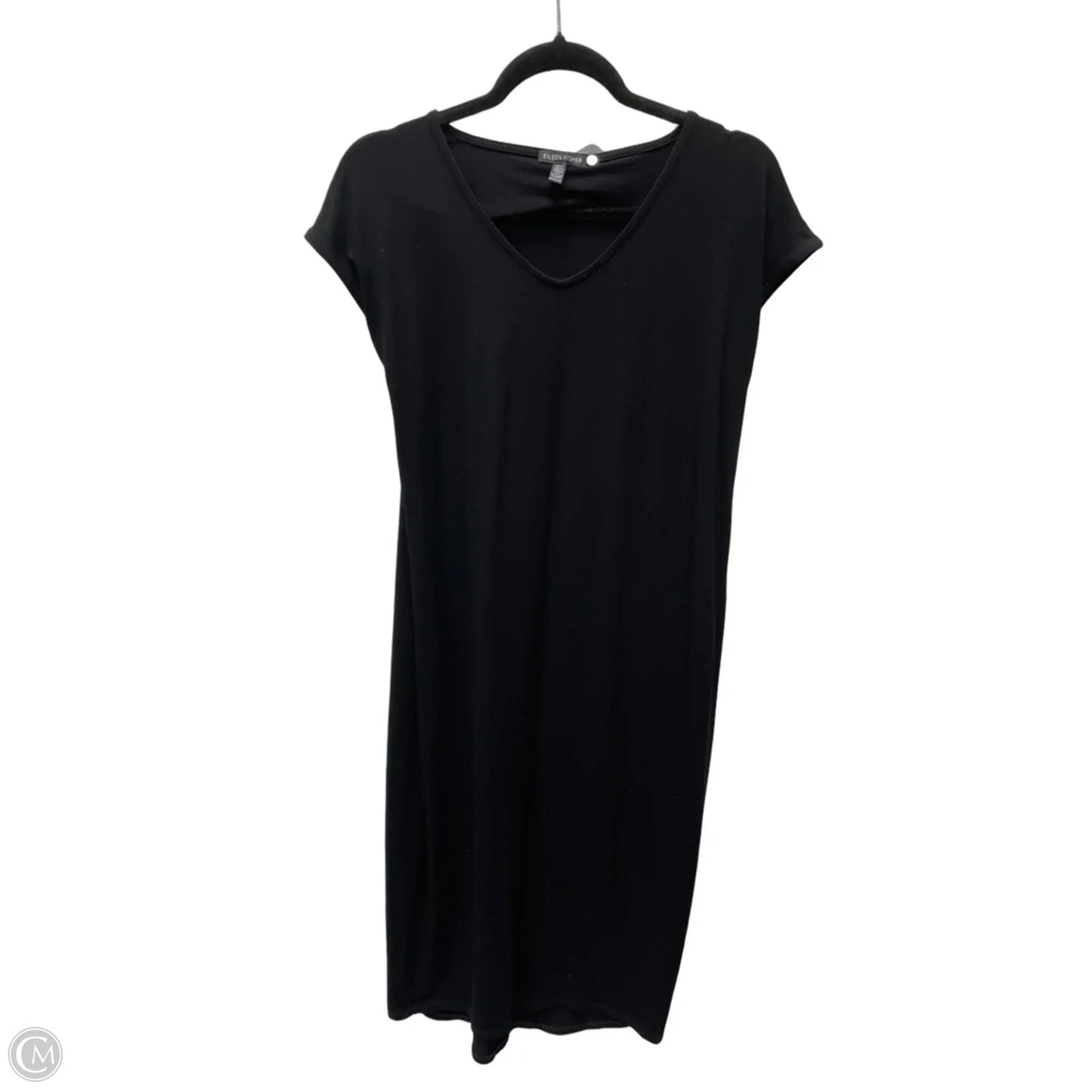Dress Casual Midi By Eileen Fisher In Black, Size: Xxs