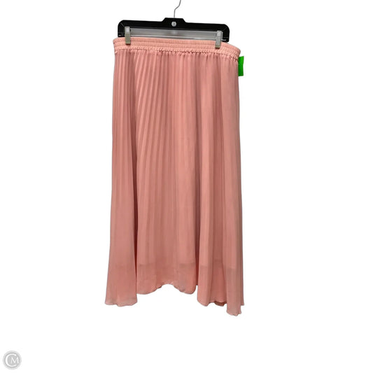 Skirt Midi By Exlura In Pink, Size: 16