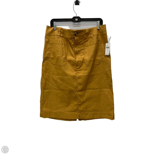 Skirt Mini & Short By Maeve In Yellow, Size: 16