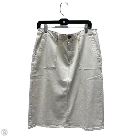 Skirt Midi By J. Jill In Cream, Size: 12