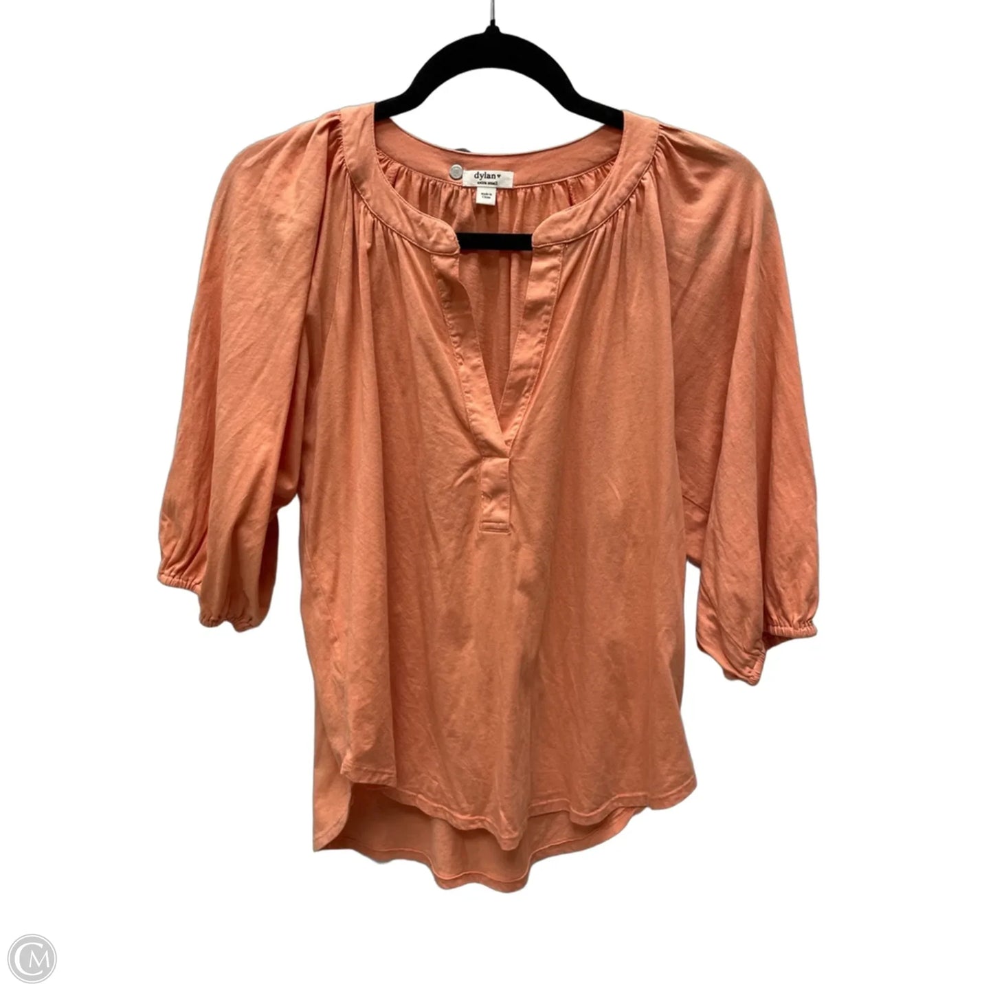 Top Short Sleeve By Dylan In Orange, Size: Xs