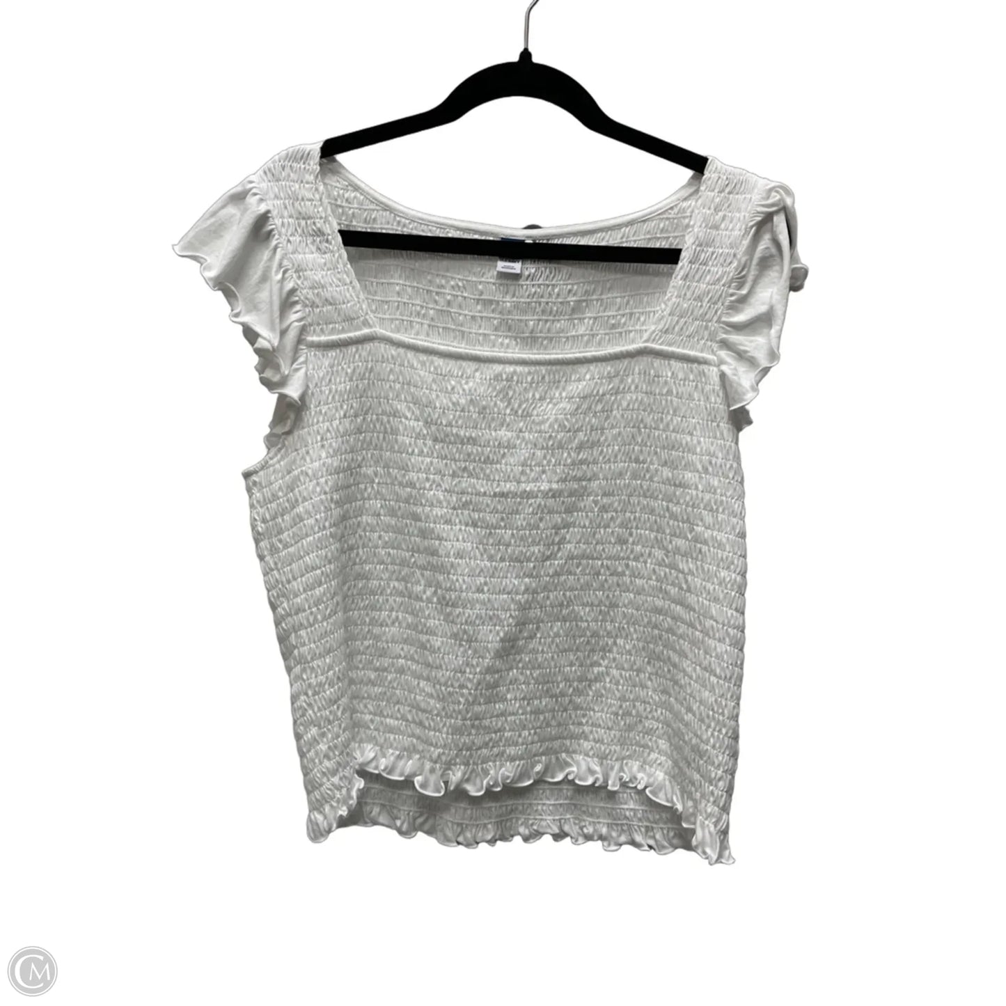 Top Short Sleeve By Old Navy In White, Size: Xl