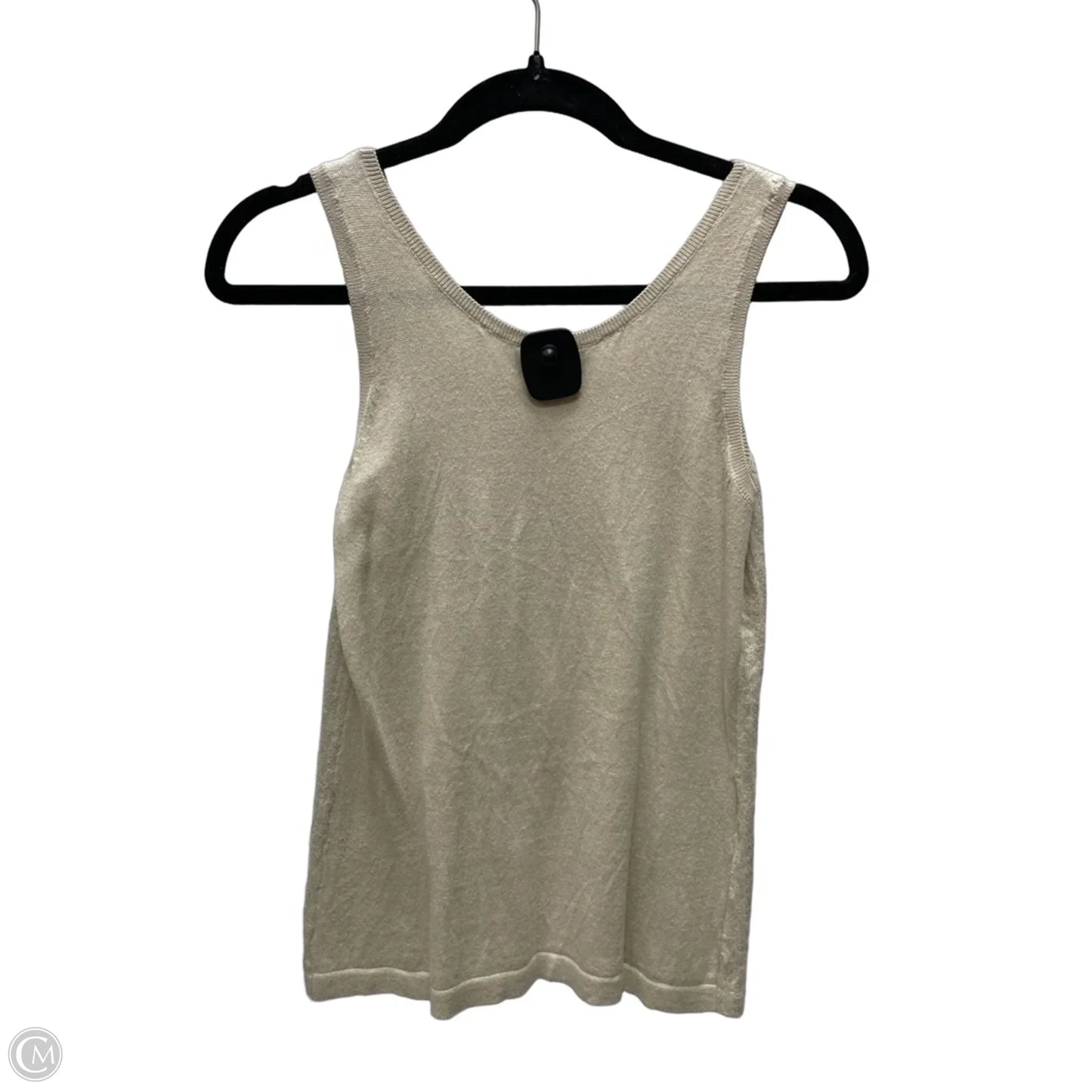 Top Sleeveless By Loft In Gold, Size: Xs