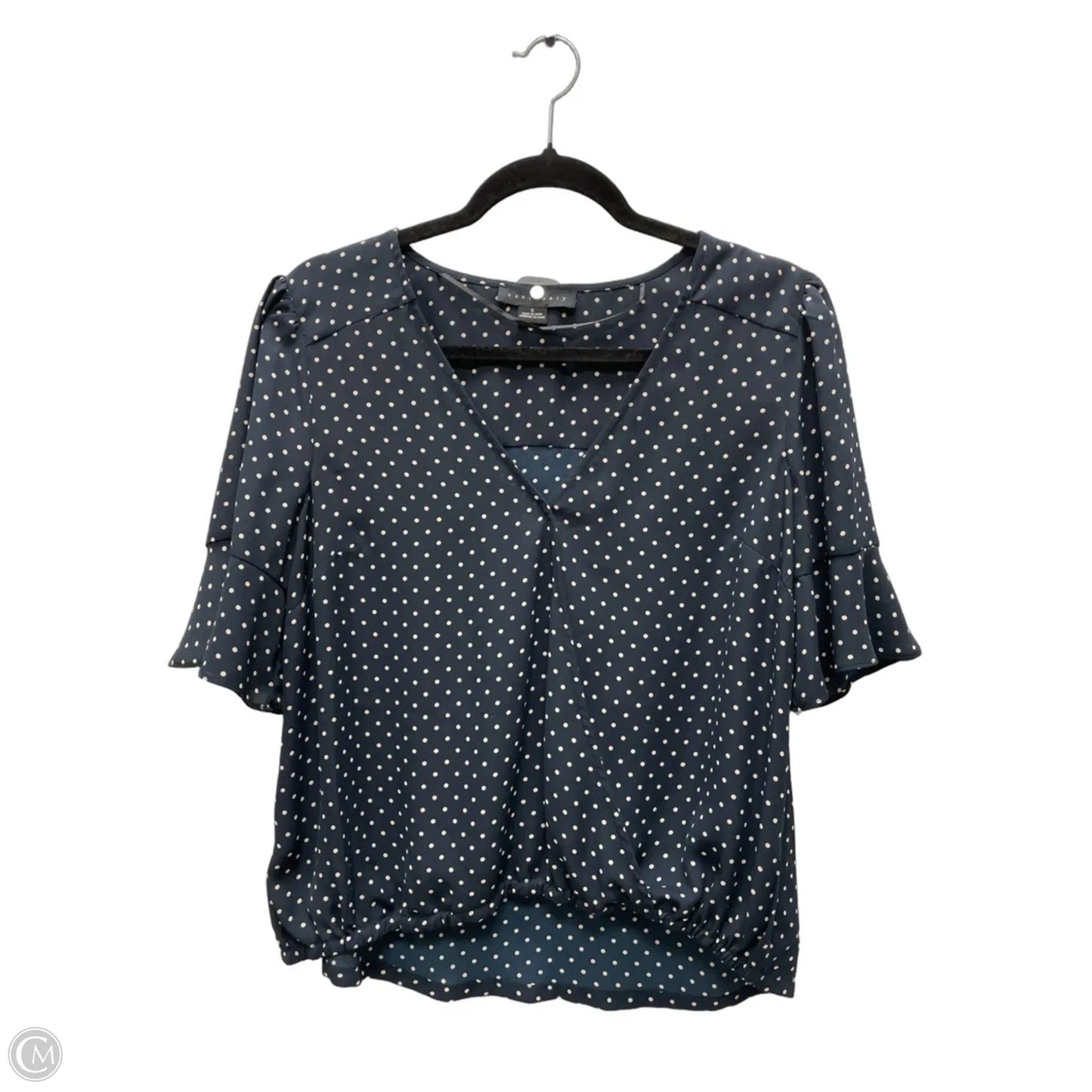 Top Short Sleeve By Sanctuary In Polkadot Pattern, Size: S