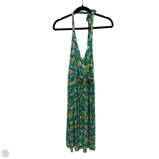 Dress Casual Short By Boden In Green & Pink, Size: S