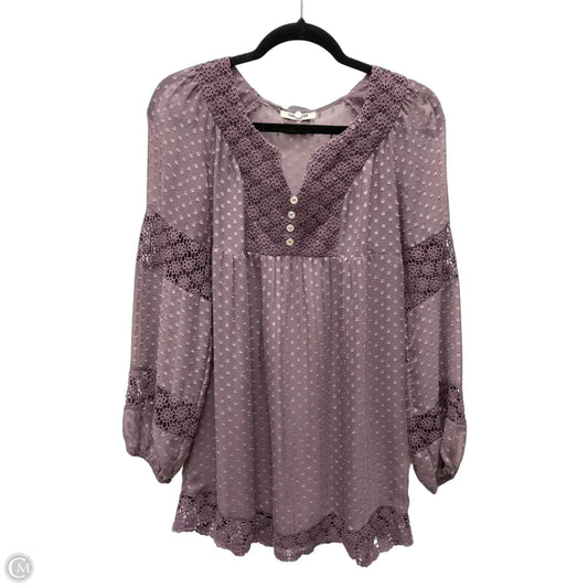 Tunic Long Sleeve By Daniel Rainn In Pink, Size: S