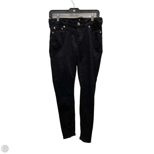 Jeans Skinny By True Religion In Black, Size: 10