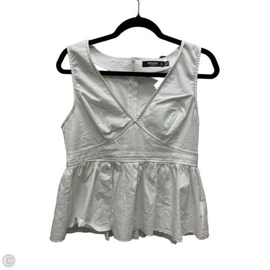 Top Sleeveless By Clothes Mentor In Cream, Size: M