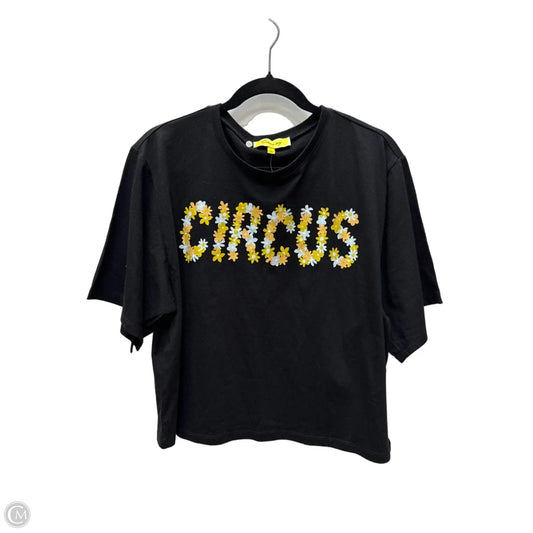 Top Short Sleeve By Circus By Sam Edelman In Black & Yellow, Size: L