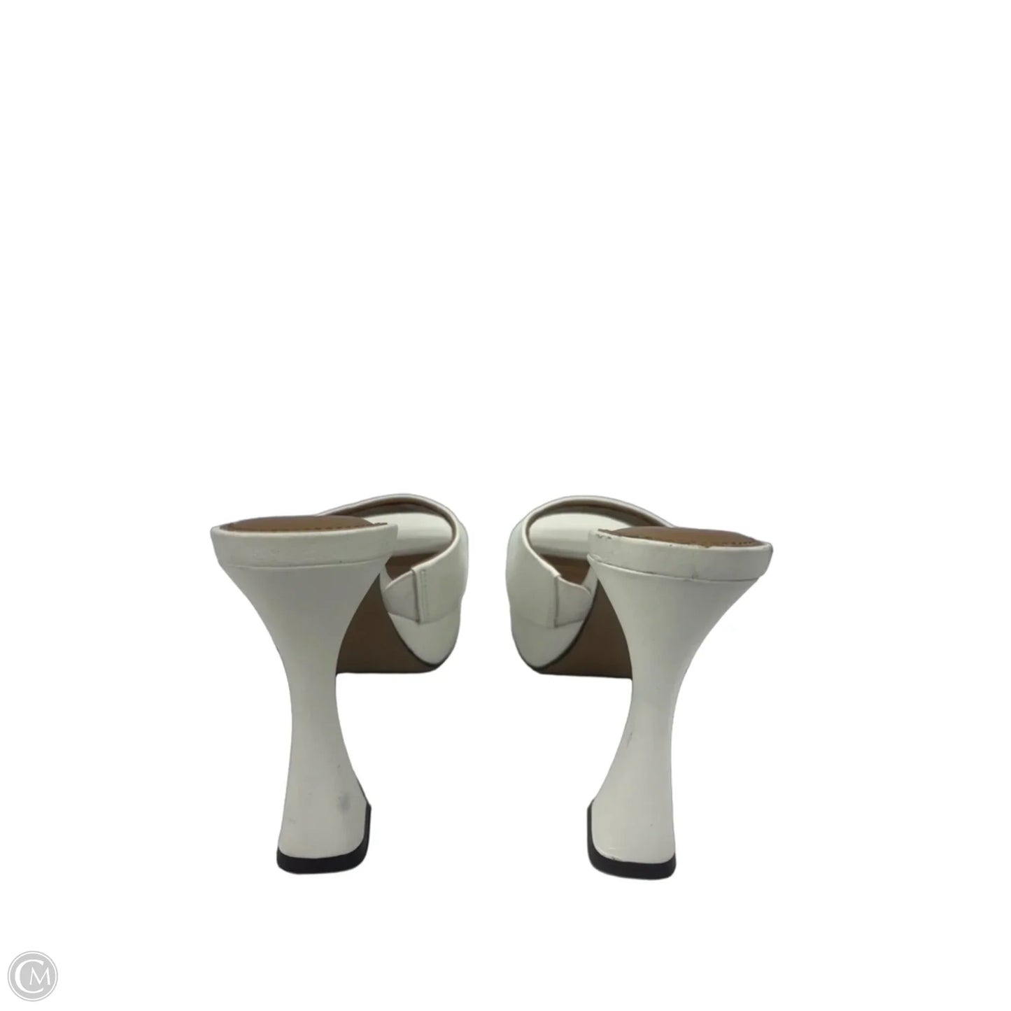 Sandals Heels Platform By Clothes Mentor In White, Size: 6