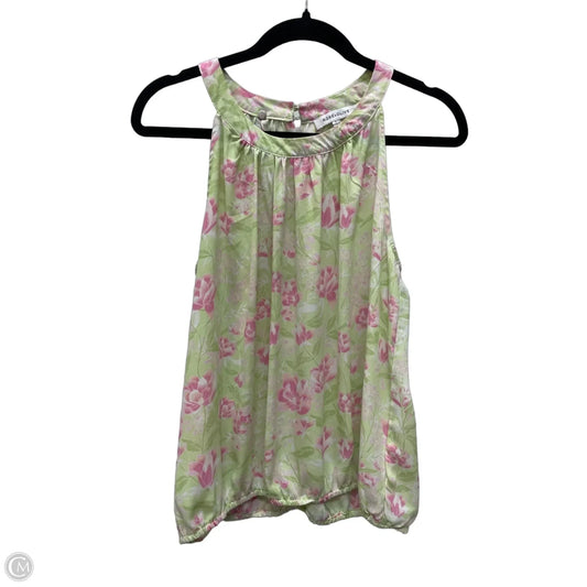 Top Sleeveless By Rose And Olive In Floral Print, Size: L