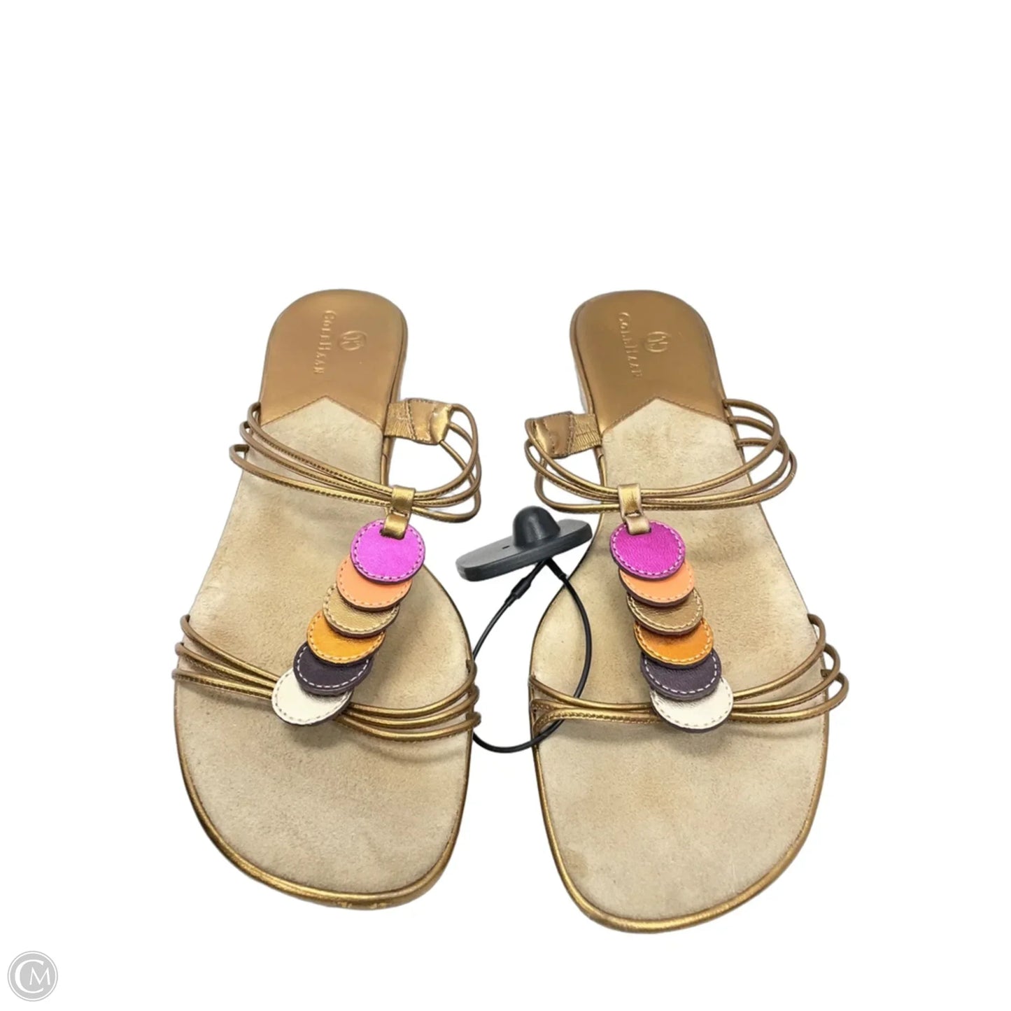 Sandals Flats By Cole-haan In Gold, Size: 8.5