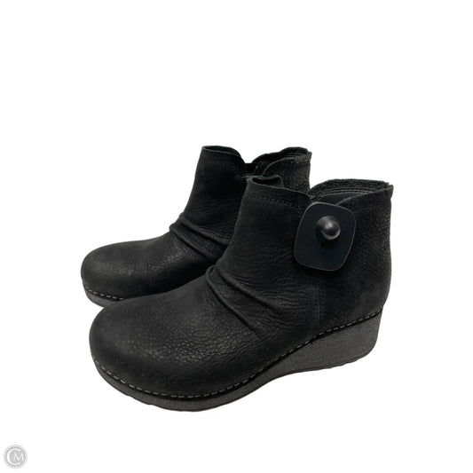 Boots Ankle Heels By Dansko In Black, Size: 6.5