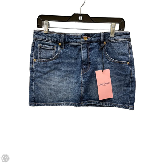 Skirt Mini & Short By Juicy Couture In Blue Denim, Size: 4
