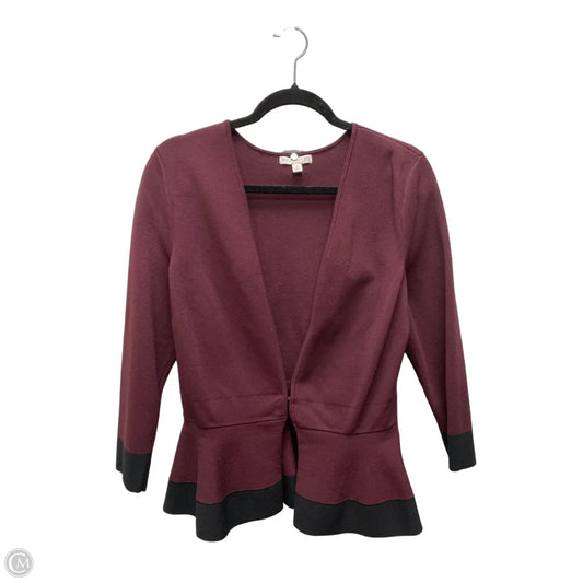 Cardigan By Eva Mendes In Black & Purple, Size: M