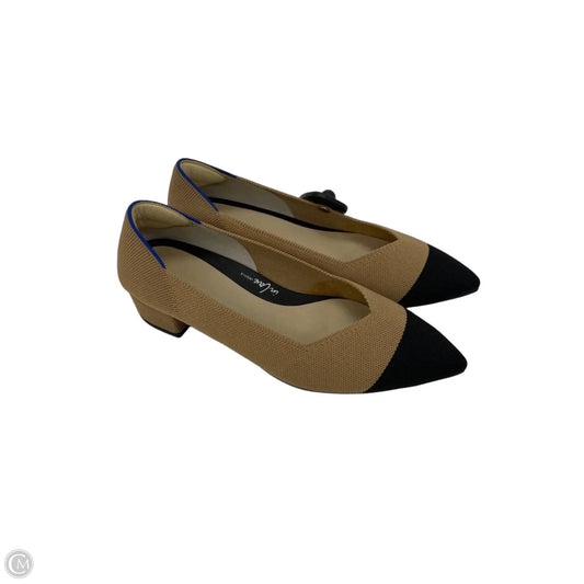 Shoes Heels Block By Rothys In Black & Tan, Size: 10.5