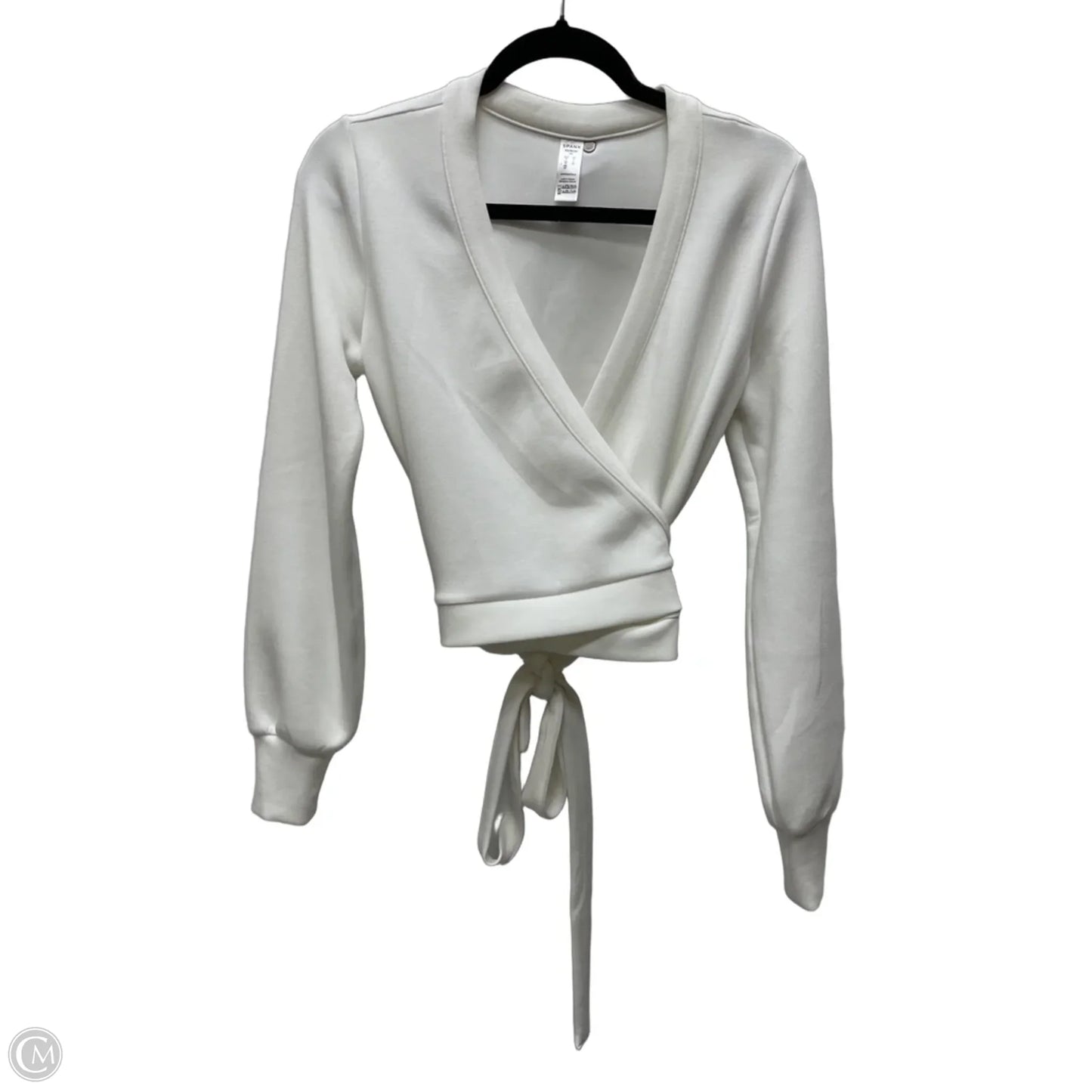Top Long Sleeve By Spanx In Cream, Size: Xs